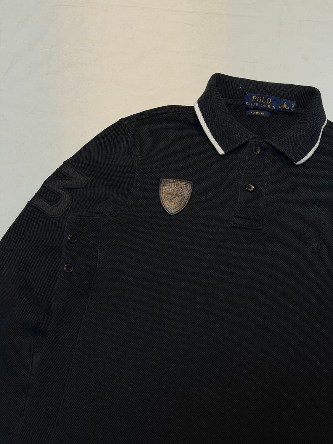 폴로 랄프로렌 스위스 롱슬리브 럭비티 블랙 상품이미지2