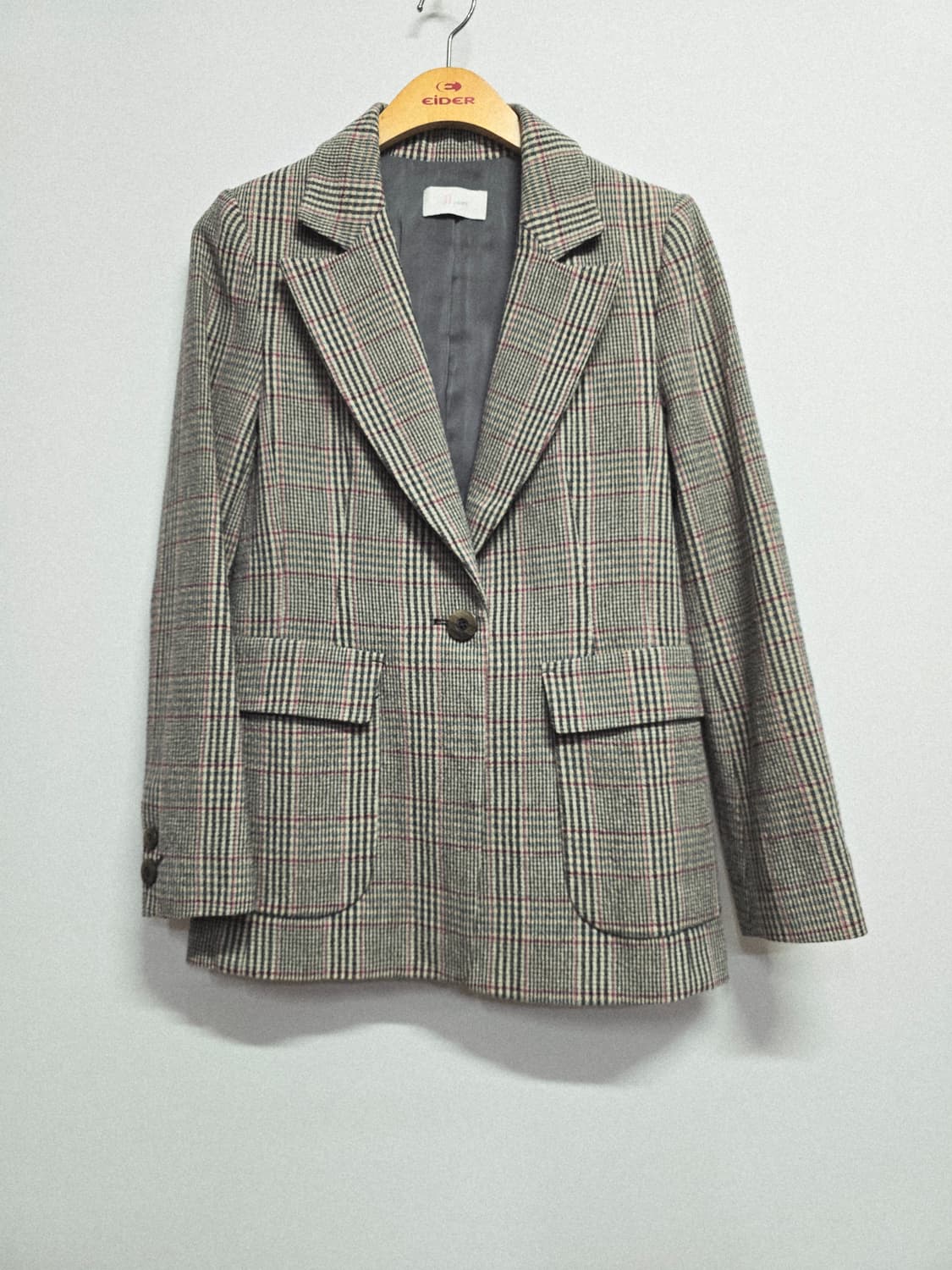 jj지고트 체크 패턴 자켓 55 상품이미지1