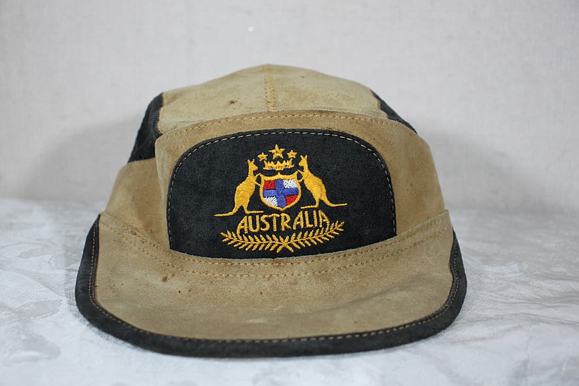 호주 갱거루 문양 스웨이드 캠프캡 상품이미지1