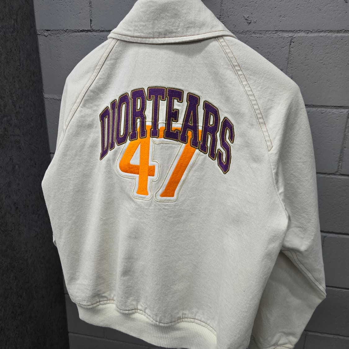 디올X데님티어스 디올티어스 백로고 데님 블루종 자켓 46 상품이미지3