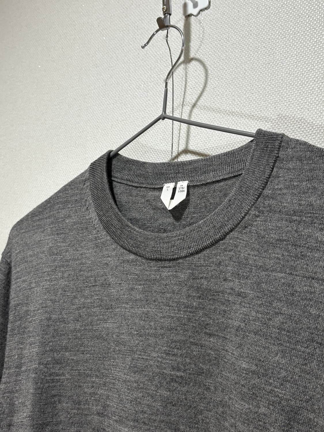 택포/S급) 아르켓 울 그레이 니트 스웨터 상품이미지4