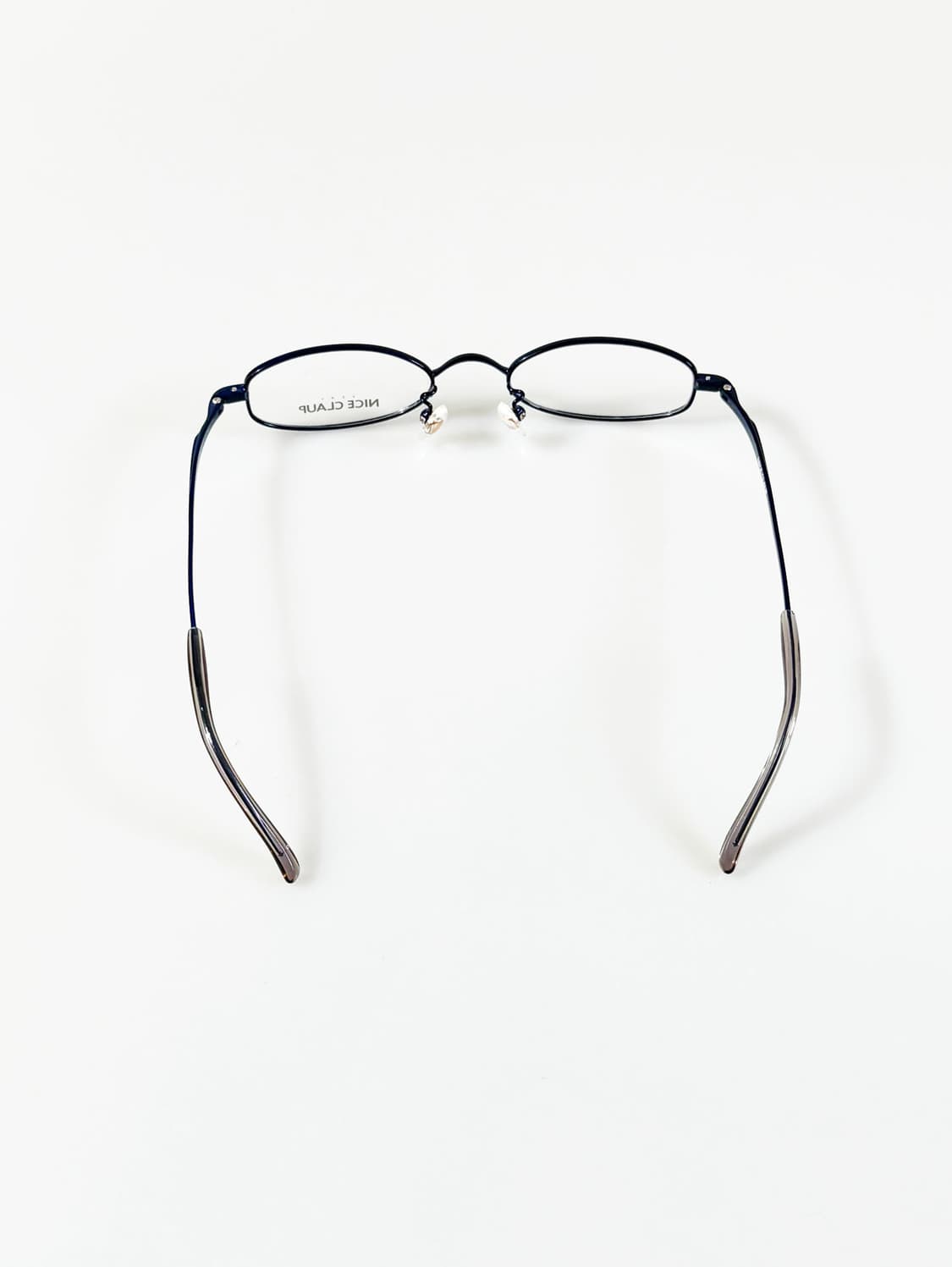 NICE CLAUP 나이스 클랍 블루 메탈 슬림 오벌 빈티지 안경 상품이미지5