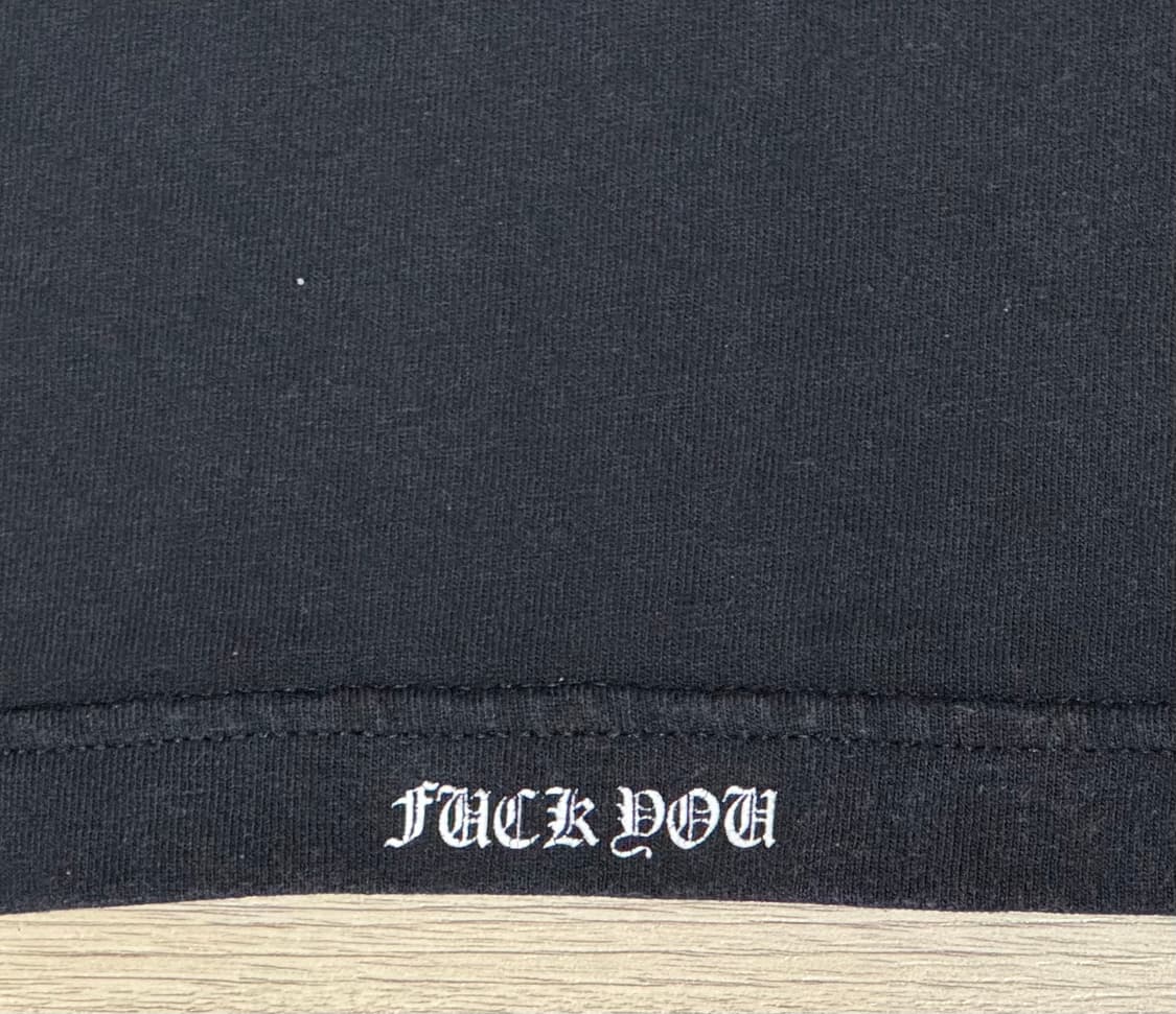 90s~00s 초기 올드 크롬하츠 LA 빈티지 반팔 티셔츠 블랙 M 상품이미지3