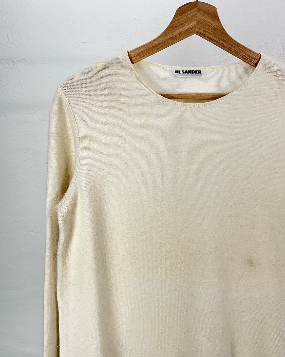 질샌더 스노우 에지 캐시미어 크루 넥 니트 스웨터 상품이미지2