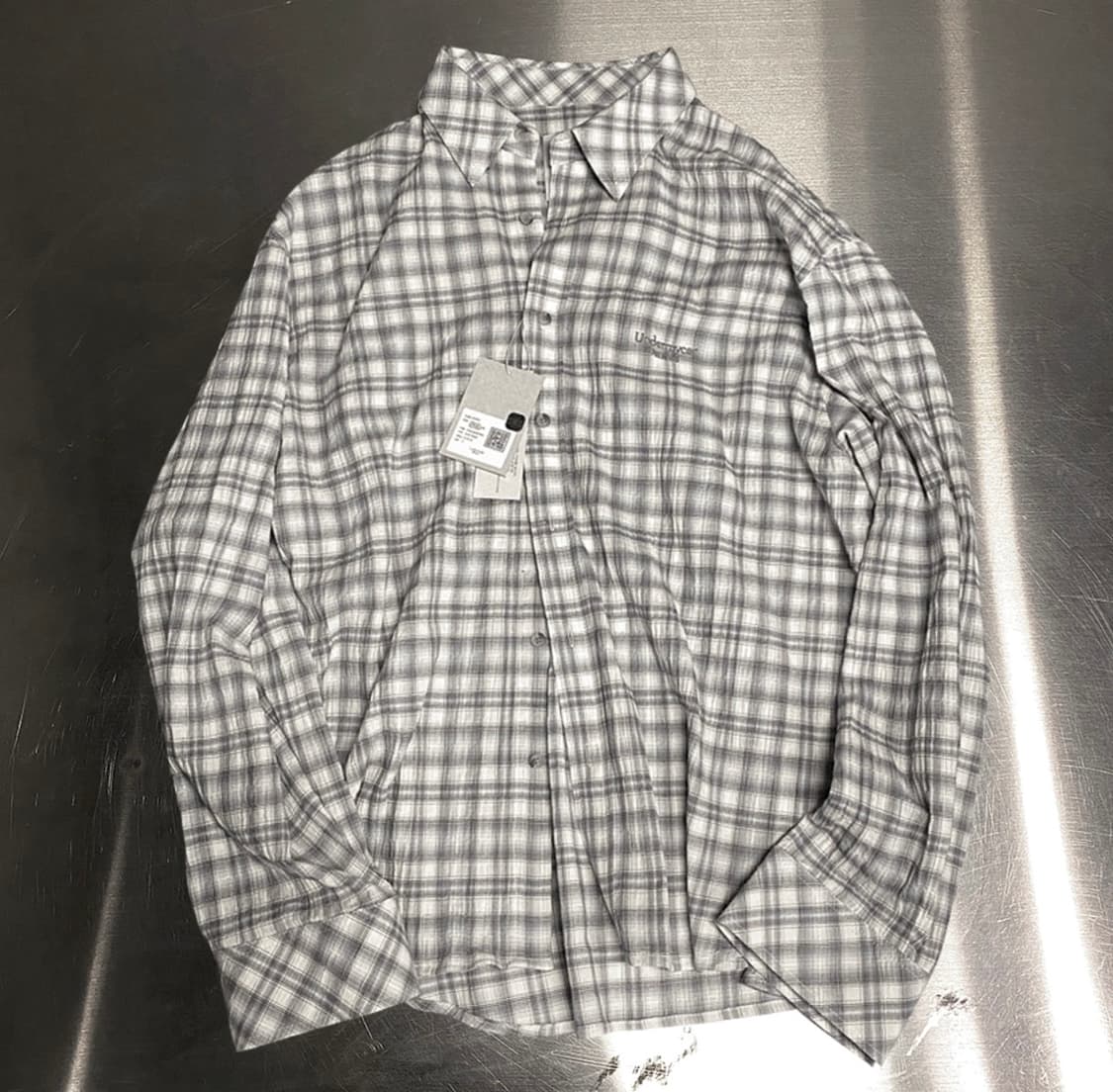 (1회착용)언더마이카(Undermycar) 체크 셔츠 - 2사이즈 상품이미지7