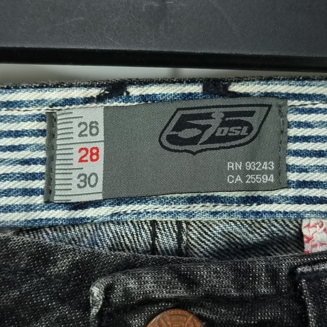 디젤 스트라이프 패턴 부츠컷 데님 팬츠 청바지 P01132 상품이미지8