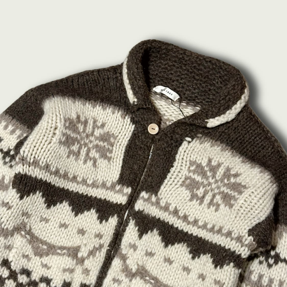 JPN 코위찬 니트 집업 상품이미지2