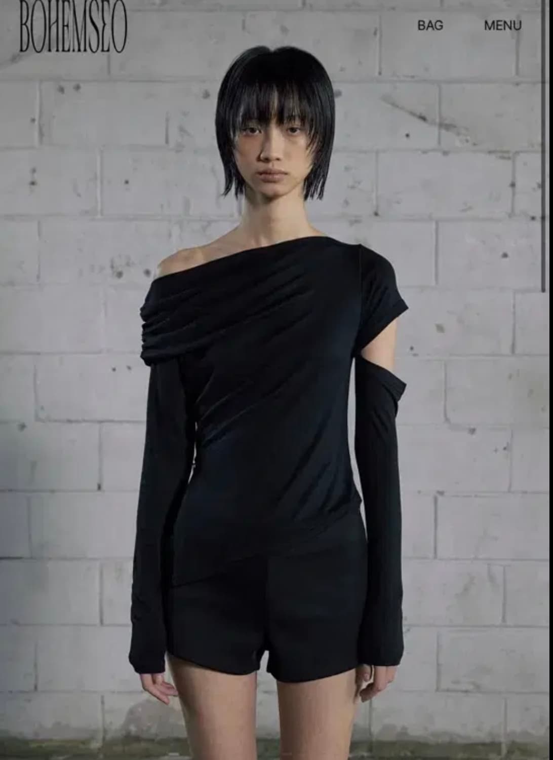 새상품)보헤미안서울 SHIRRING ONE-SHOULDER T 상품이미지1