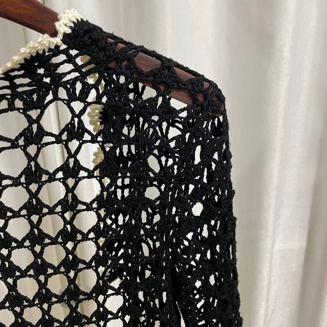 일본 빈티지 크롭 크로쉐 가디건 상품이미지8