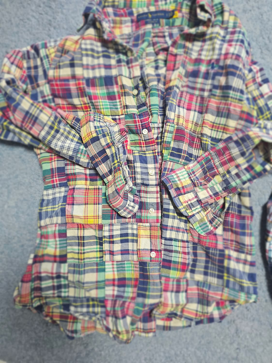 폴로 마드라스 패치워크 셔츠 상품이미지1