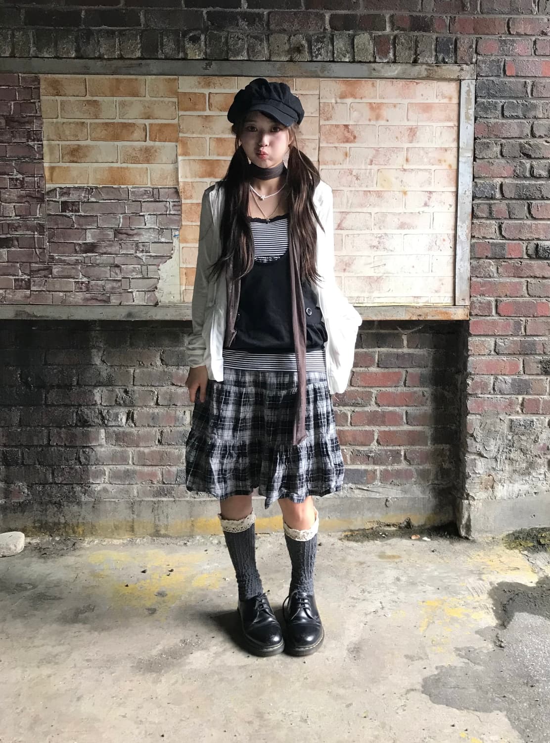 데일리 캐주얼 니혼진 펑크 코디세트 상품이미지1