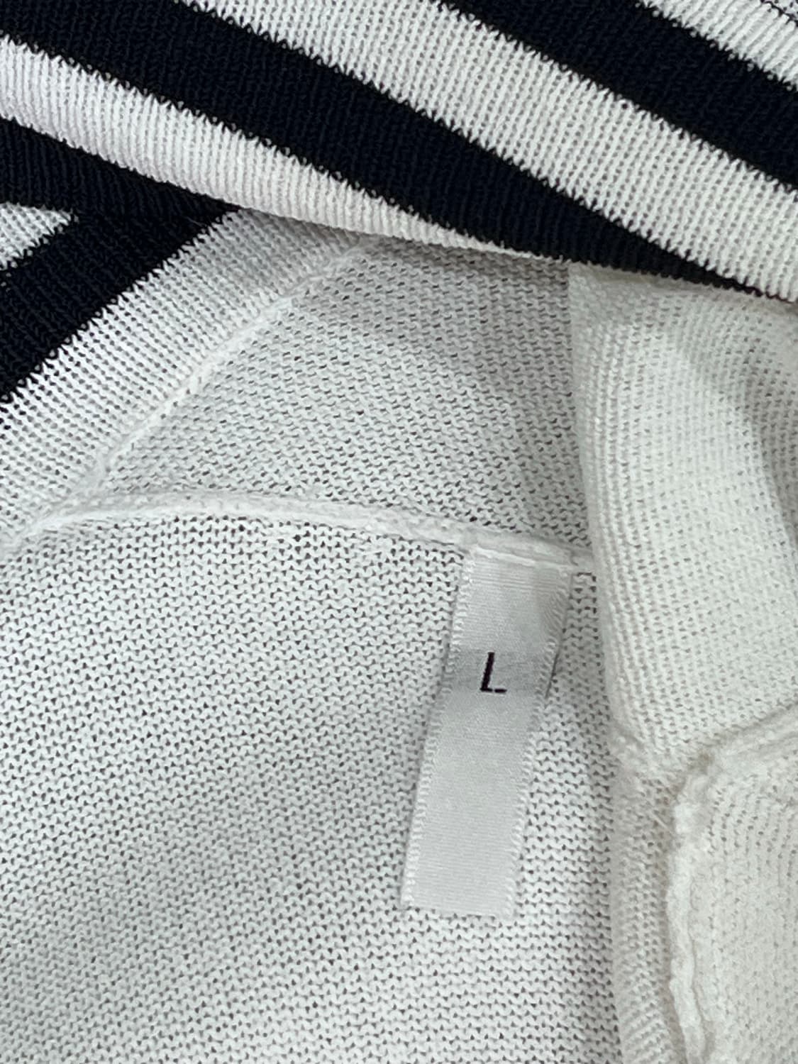 막스마라 오픈형 여름 가디건 L 화이트 스트라이프 상품이미지7