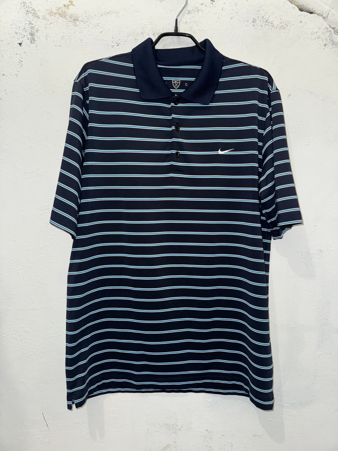 나이키 네이비 스트라이프 반팔카라티(100) 상품이미지1