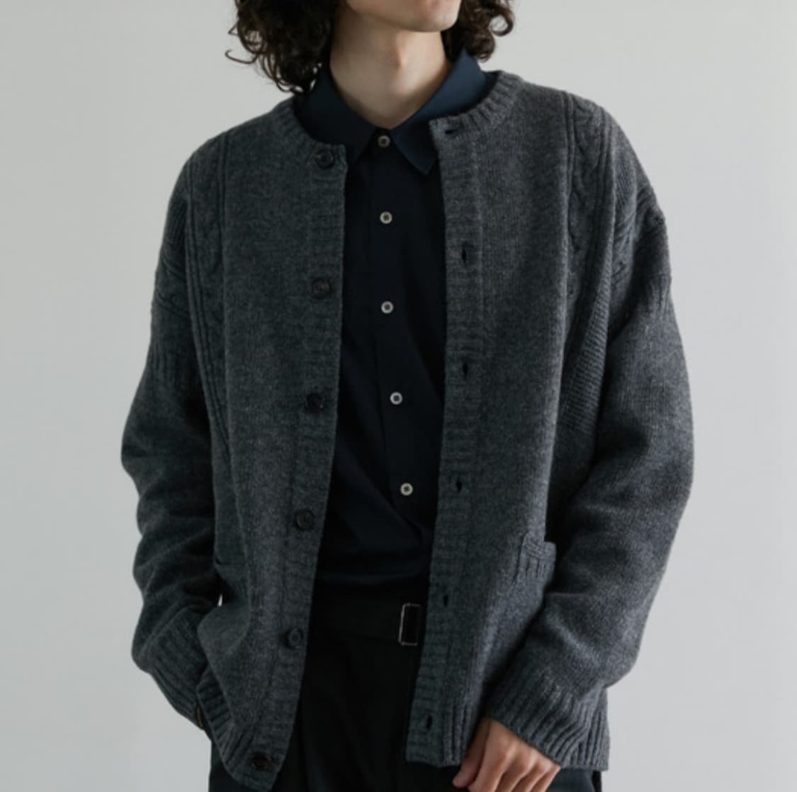 (1)어나더오피스 울 가디건 상품이미지2