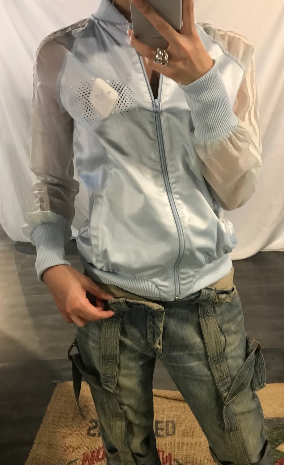 Adidas See-through zipup 상품이미지2