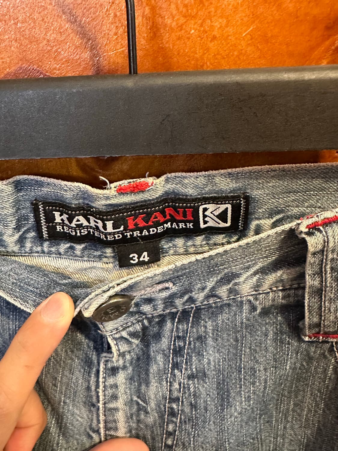 KARL KANI 칼카니 진스 데님 반바지 34 상품이미지4