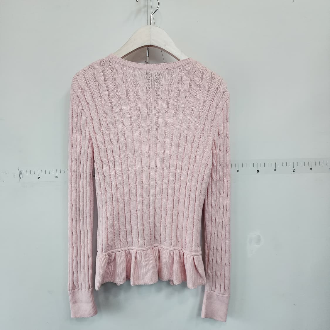 폴로 랄프로렌 아동 핑크 케이블 니트 가디건 상품이미지3