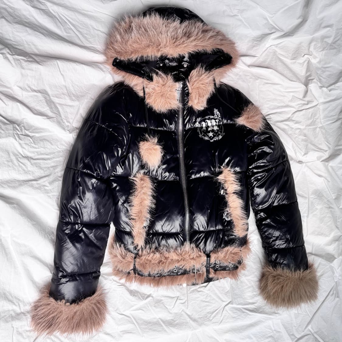 SLIM FURRY PUFFER JACKET 상품이미지1