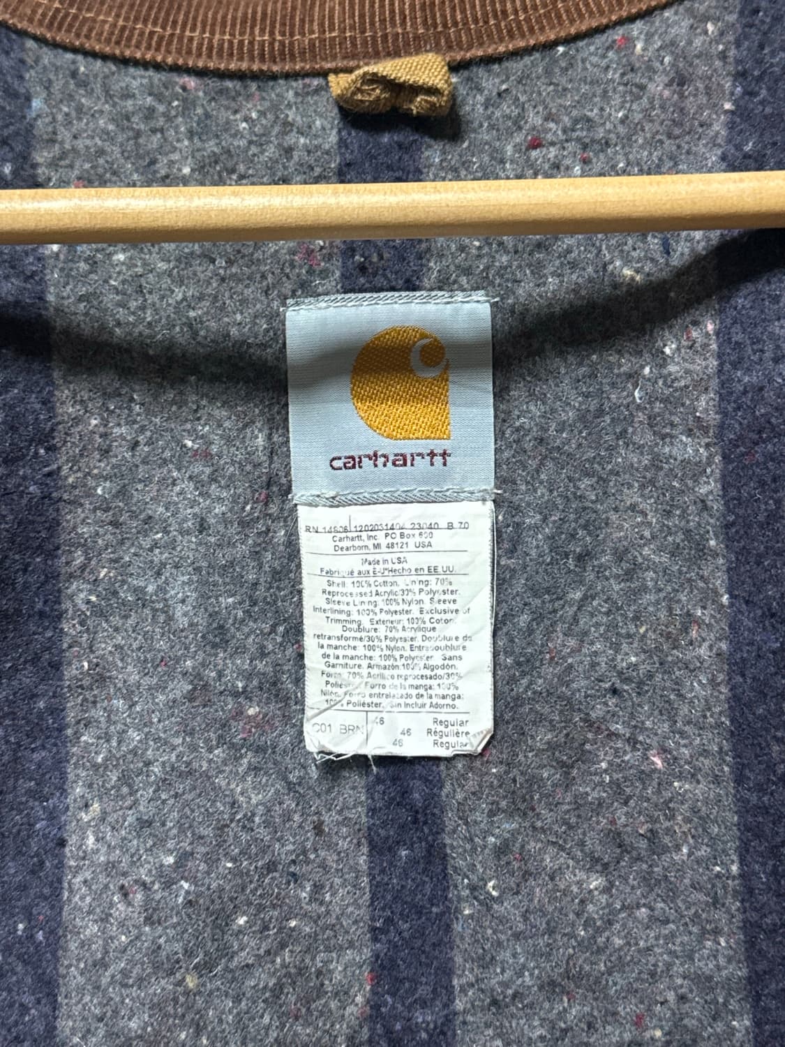 칼하트  C01 미시건 초어 된장 코듀로이 워크 자켓 상품이미지6