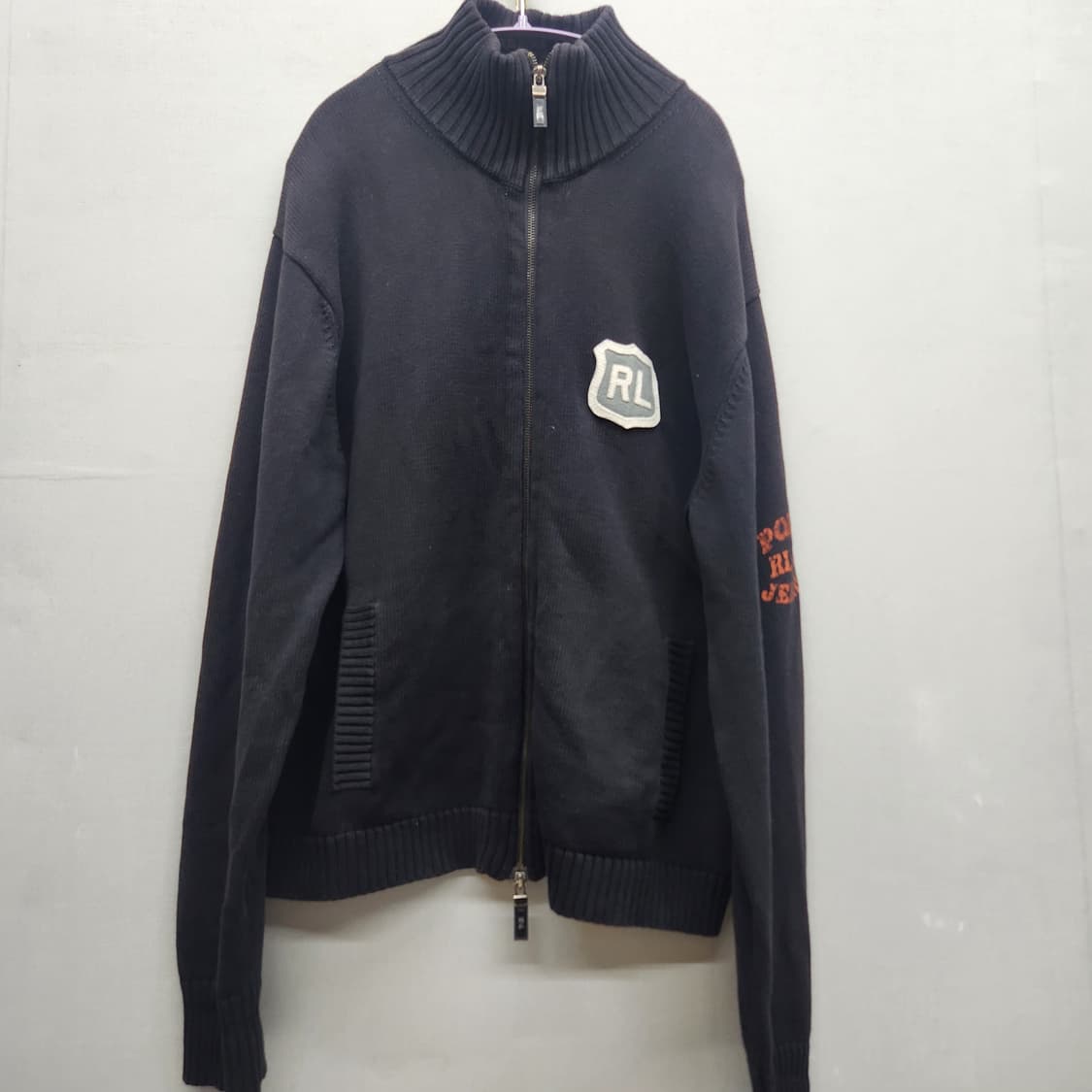 폴로진스 로고와펜 투웨이 코튼 니트집업 L(XL) 상품이미지1