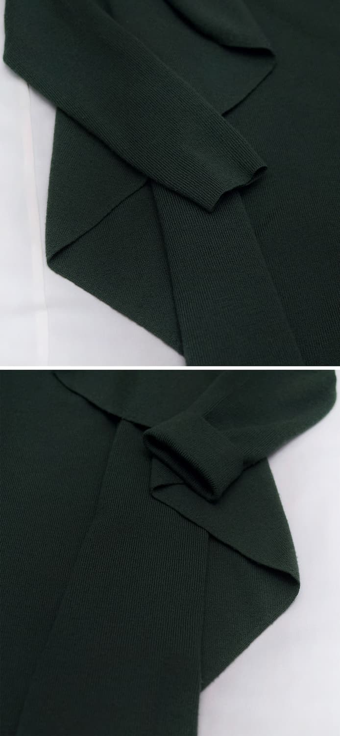 띠어리 (Theory) 딥그린 케이프숄 울 가디건 (M / 55-66) 상품이미지7