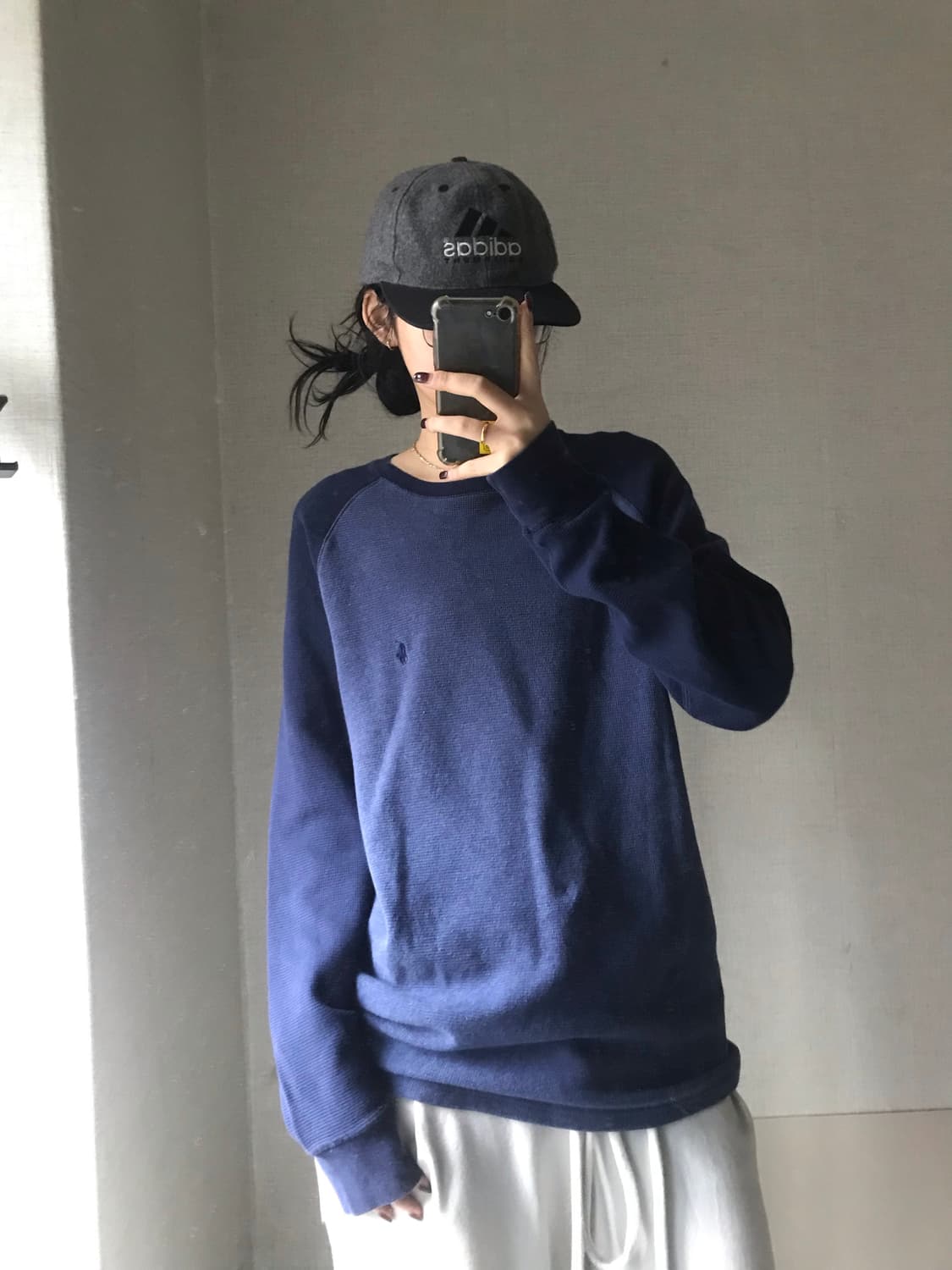 폴로 네이비 나그랑 와플 롱슬리브 상품이미지5