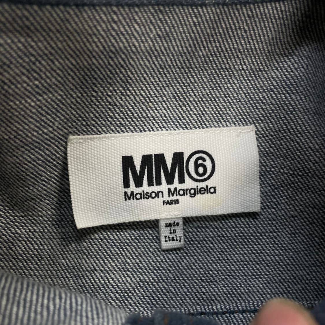 MM6 메종 마르지엘라 우먼스 프릴 셔링 셀비지 데님 자켓 상품이미지5