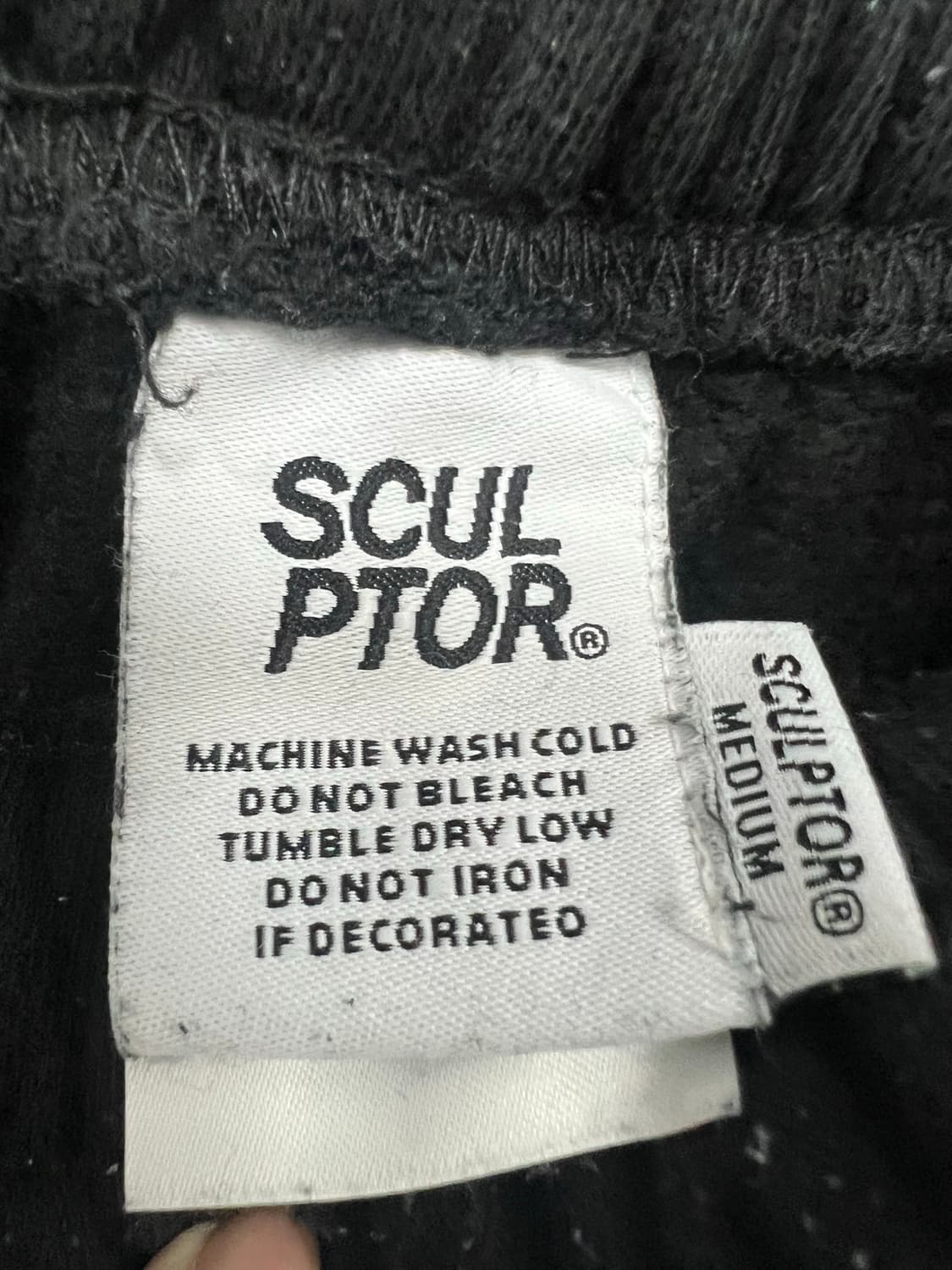 SCULPTOR 블랙 조거 팬츠 상품이미지2