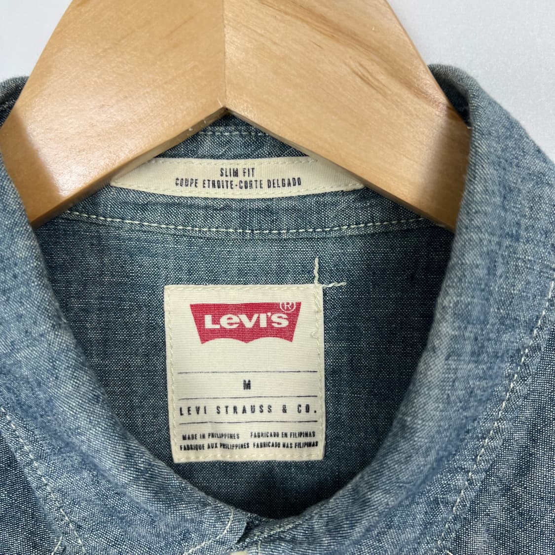 Levis 리바이스 샴브레이 웨스턴 반팔 셔츠 상품이미지6