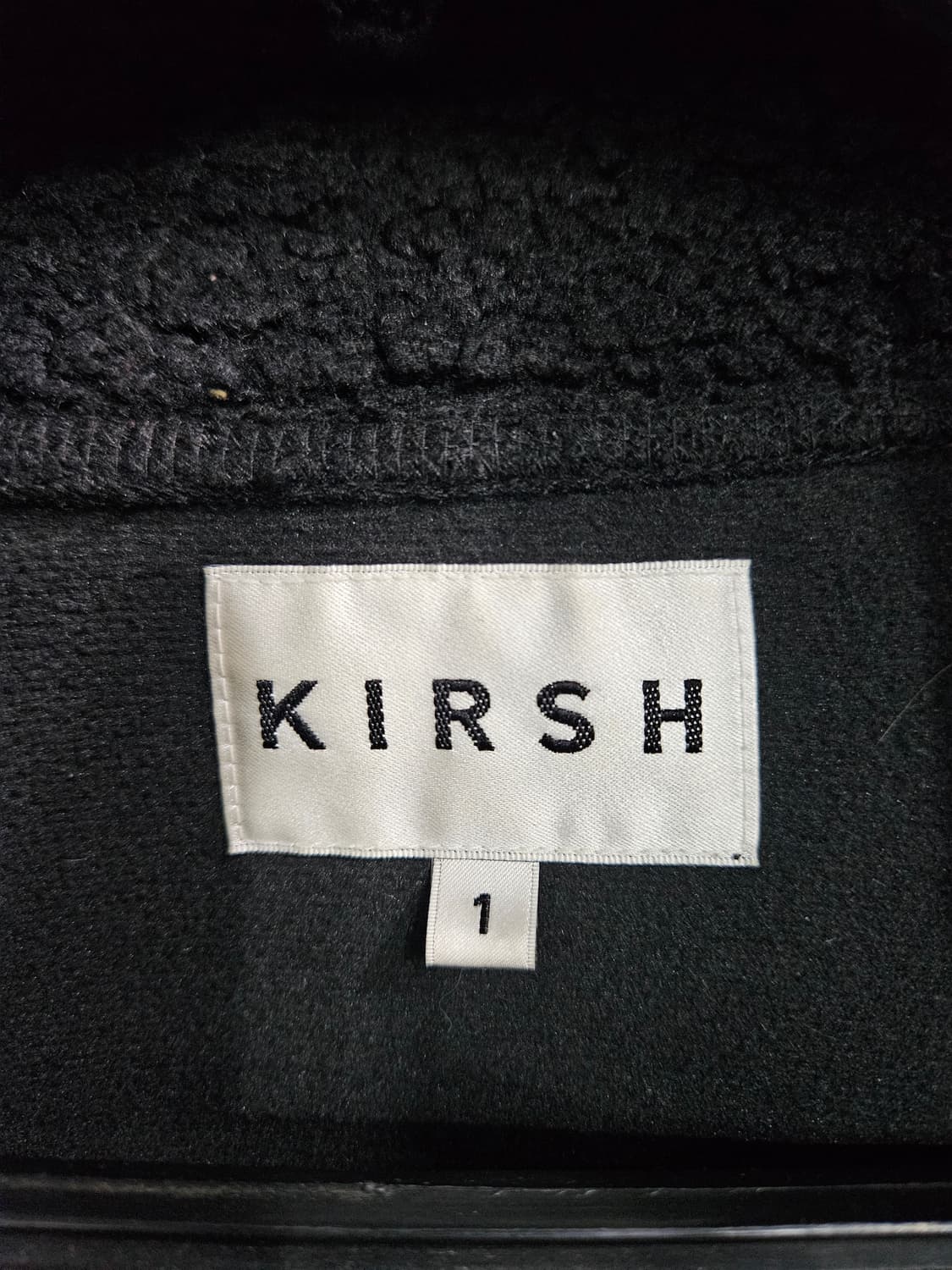 키르시 블랙컬러 남성 오버핏 95 뽀글이 자켓 상품이미지3