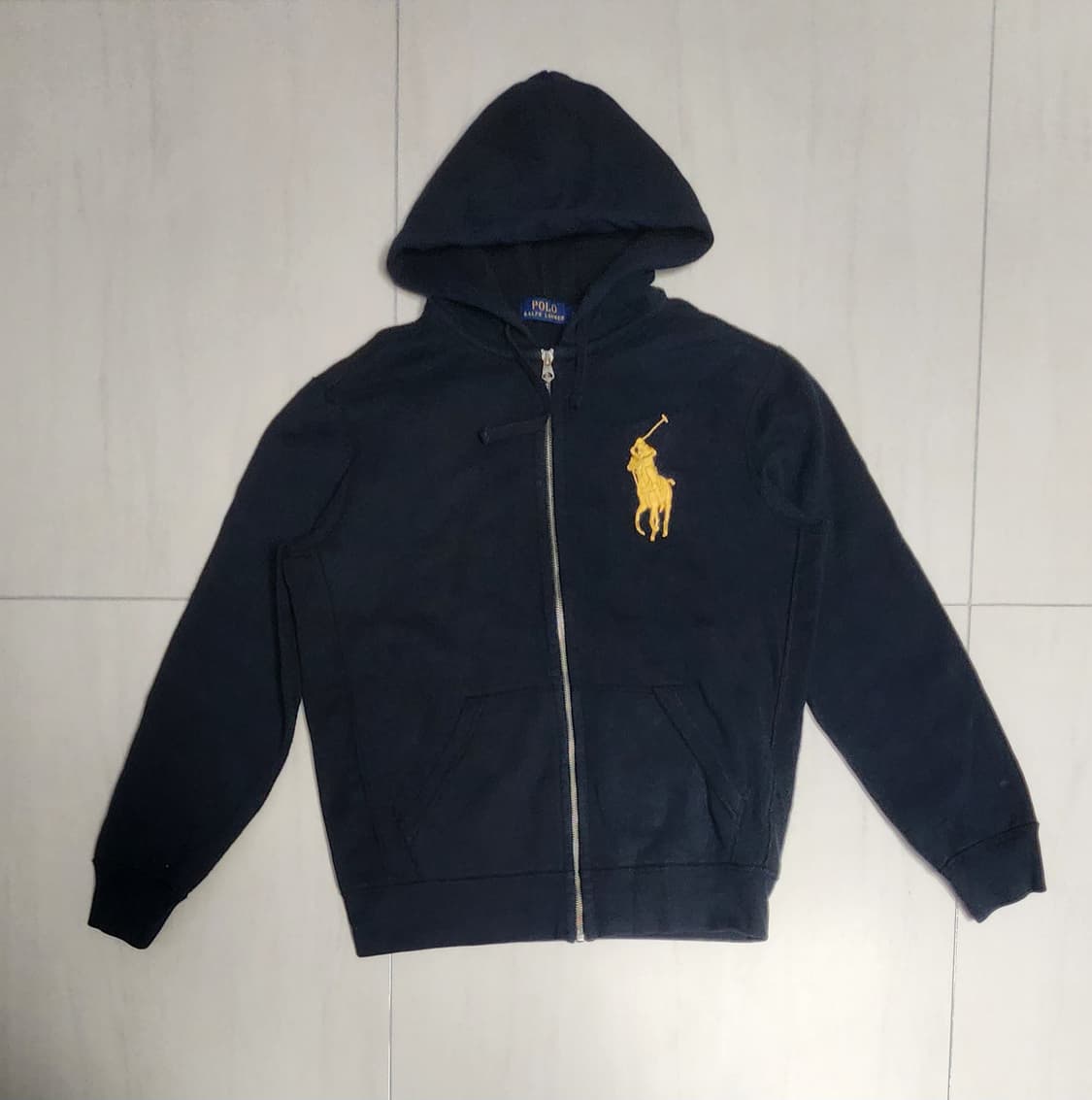 폴로 빅포니 후드집업 블랙 상품이미지1