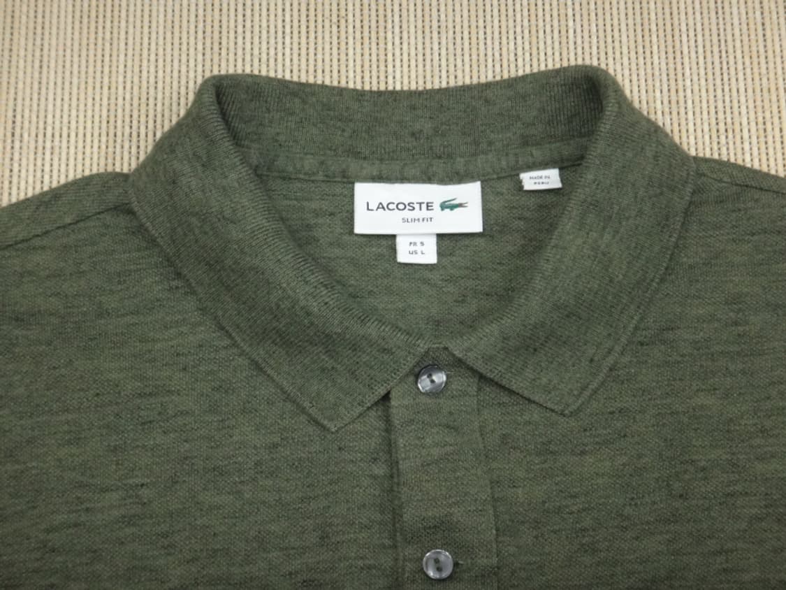 (L/5사이즈) 라코스테 슬림핏 카라 반팔 티셔츠 상품이미지6