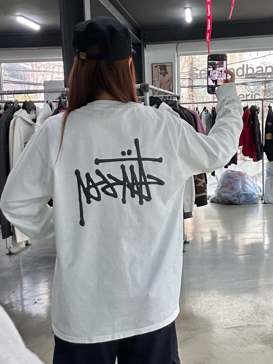 스투시 베이직 백로고 롱슬리브 상품이미지1