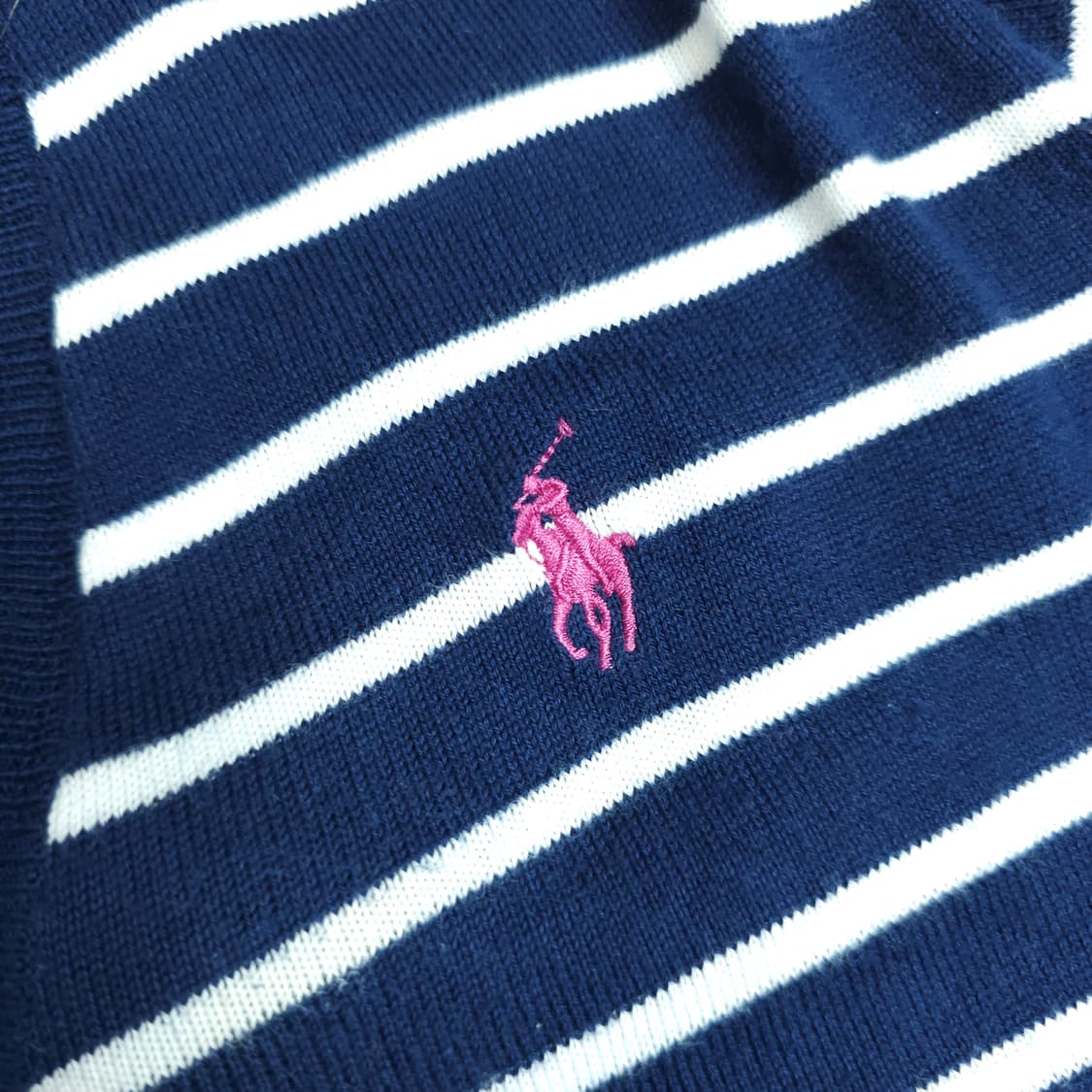 [택포]폴로 피마코튼 브이넥 니트 L 상품이미지5