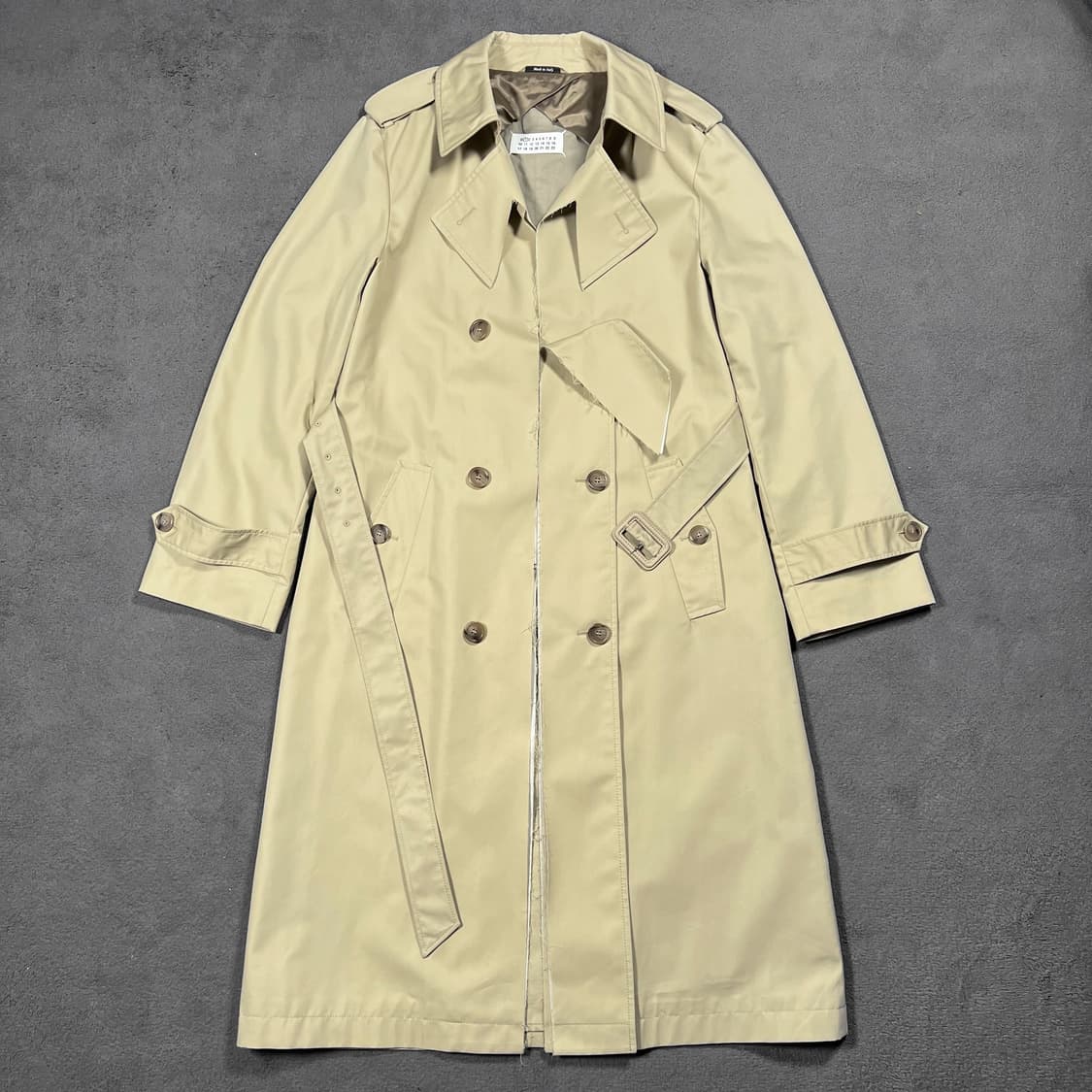 메종 마르지엘라 컷오브 더블 트렌치코트 상품이미지1