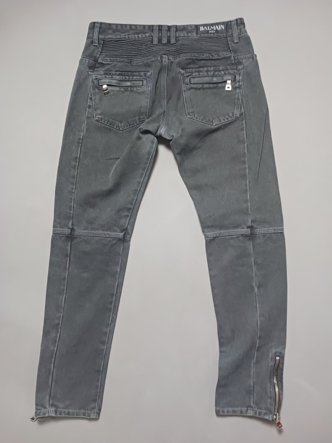 [32] 발망 블랙워싱 바이커진 청바지 상품이미지7