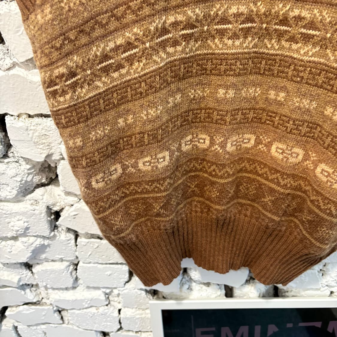 폴로 빈티지 패턴 니트 베스트 상품이미지3