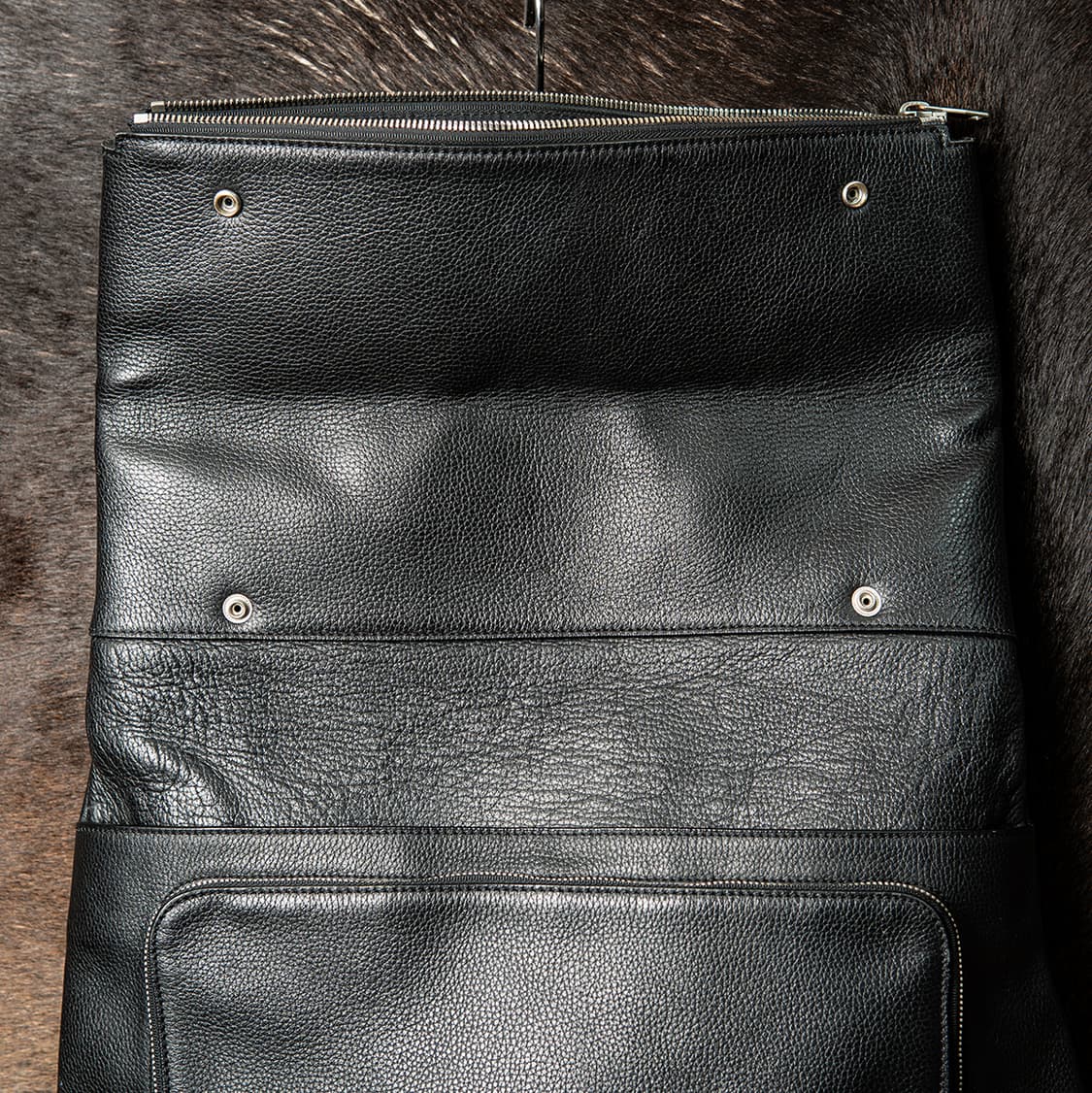 타임옴므 14-15시즌 리얼 레더 백팩 블랙 UO1-AB002  상품이미지2