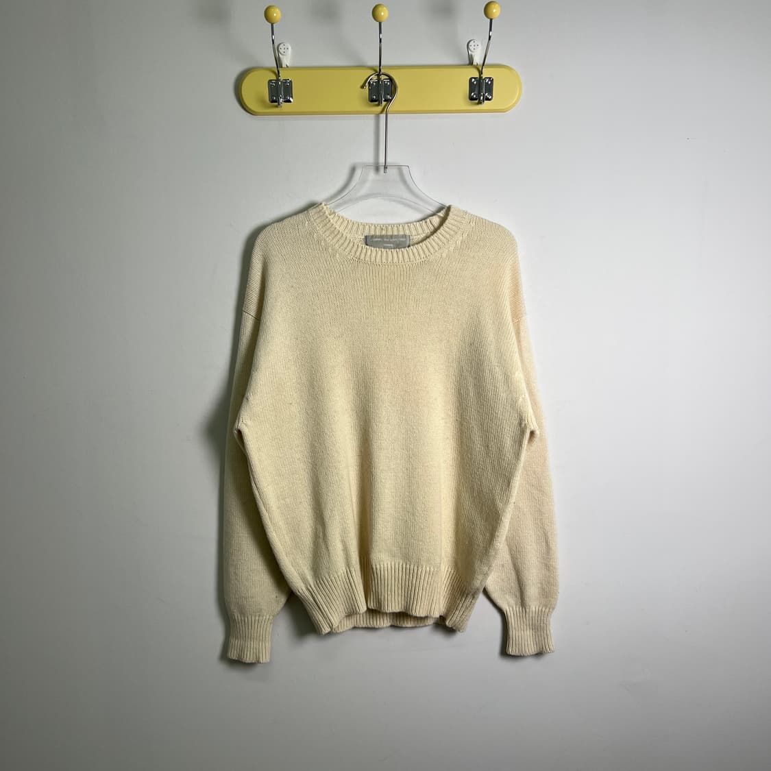 90's 꼼데가르송 옴므 아이보리 울 니트 스웨터  상품이미지1