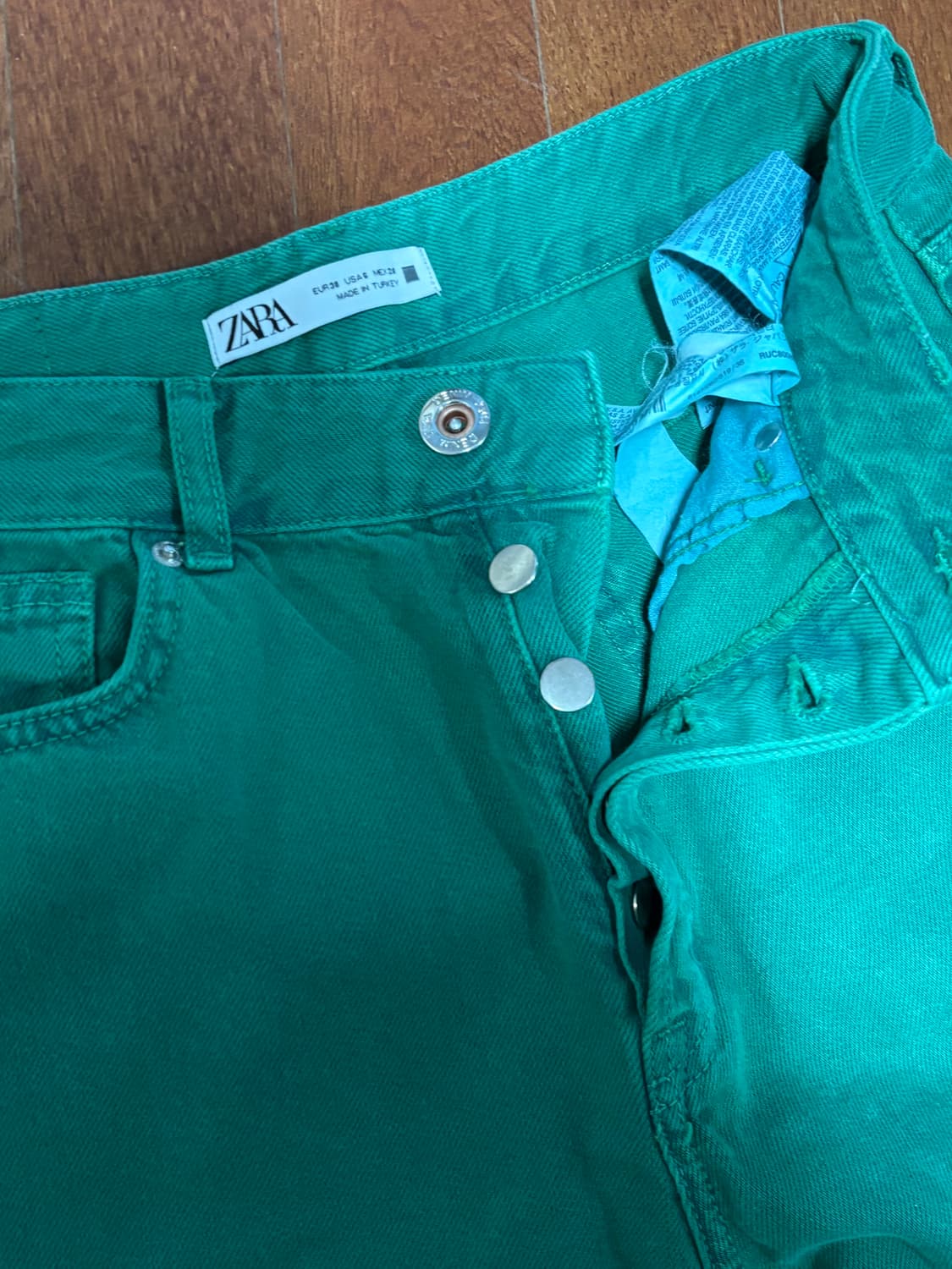 ZARA Green Denim pants 상품이미지6