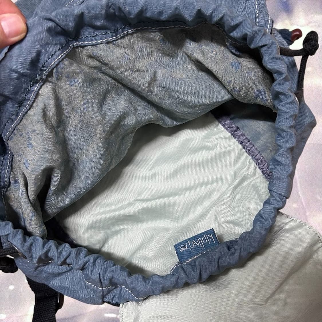 키플링 복조리 백팩 가방 데님 블루 y2k 고릴라 상품이미지4