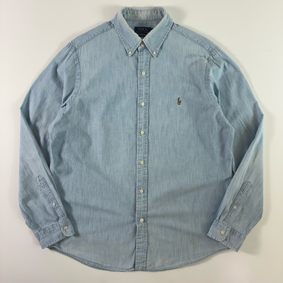 Polo  폴로 랄프로렌 신형 자수 코튼 샴브레이 셔츠  상품이미지1