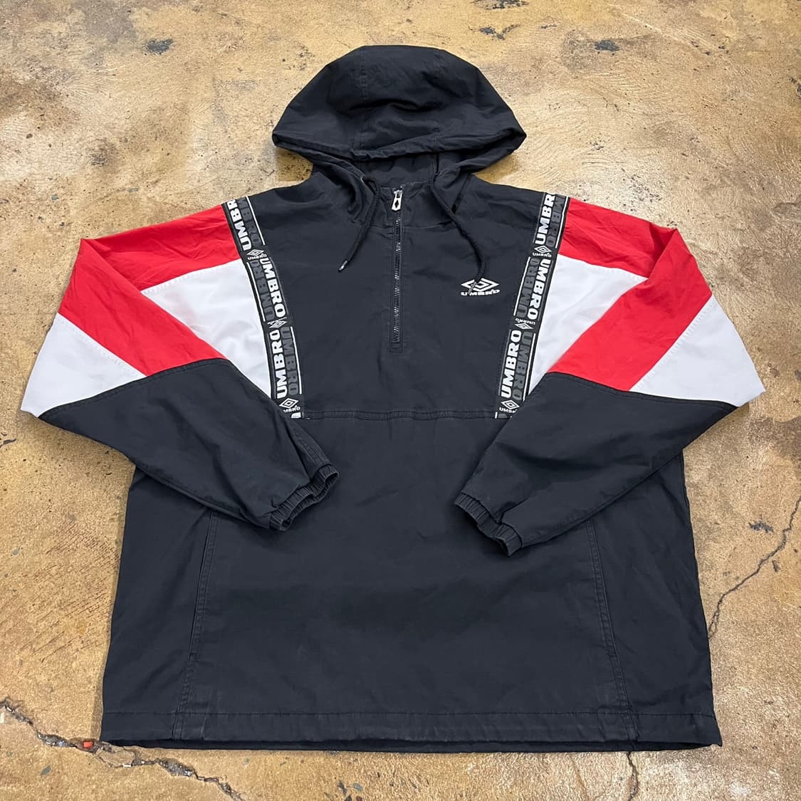 [정품/105] 엄브로 USB 컬러블록 아노락 바람막이 자켓 b14 상품이미지2