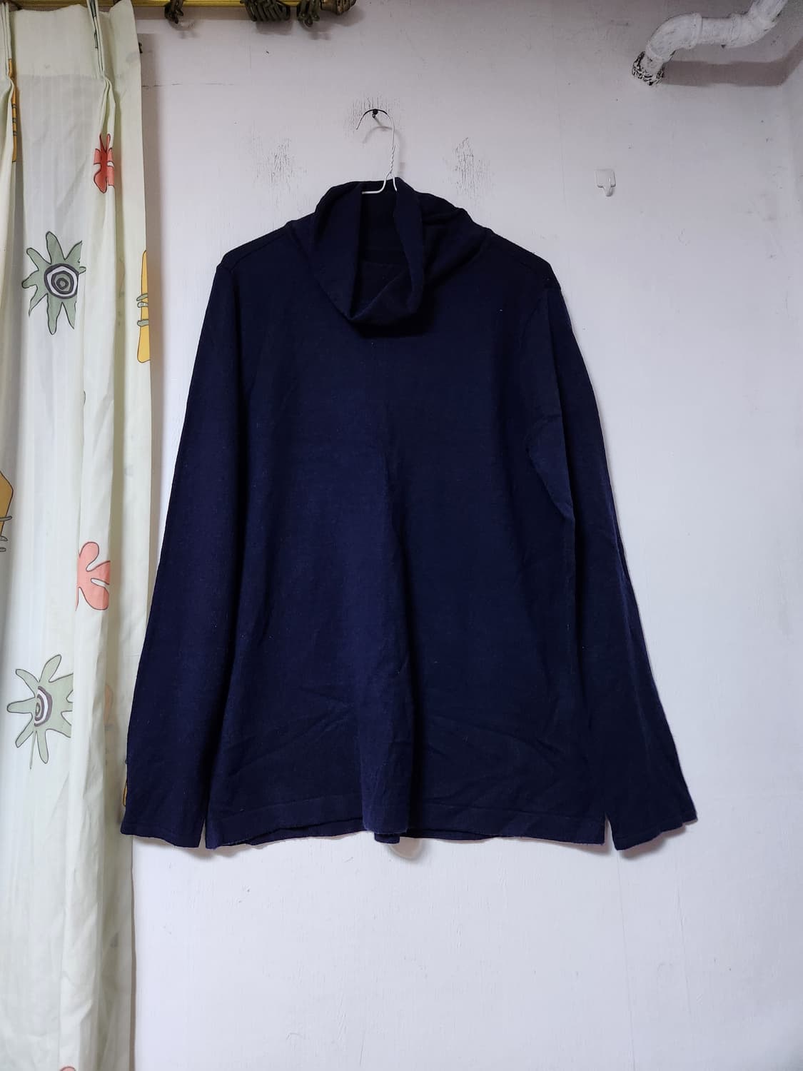 네이비 터들넥 긴팔 니트 100 상품이미지1