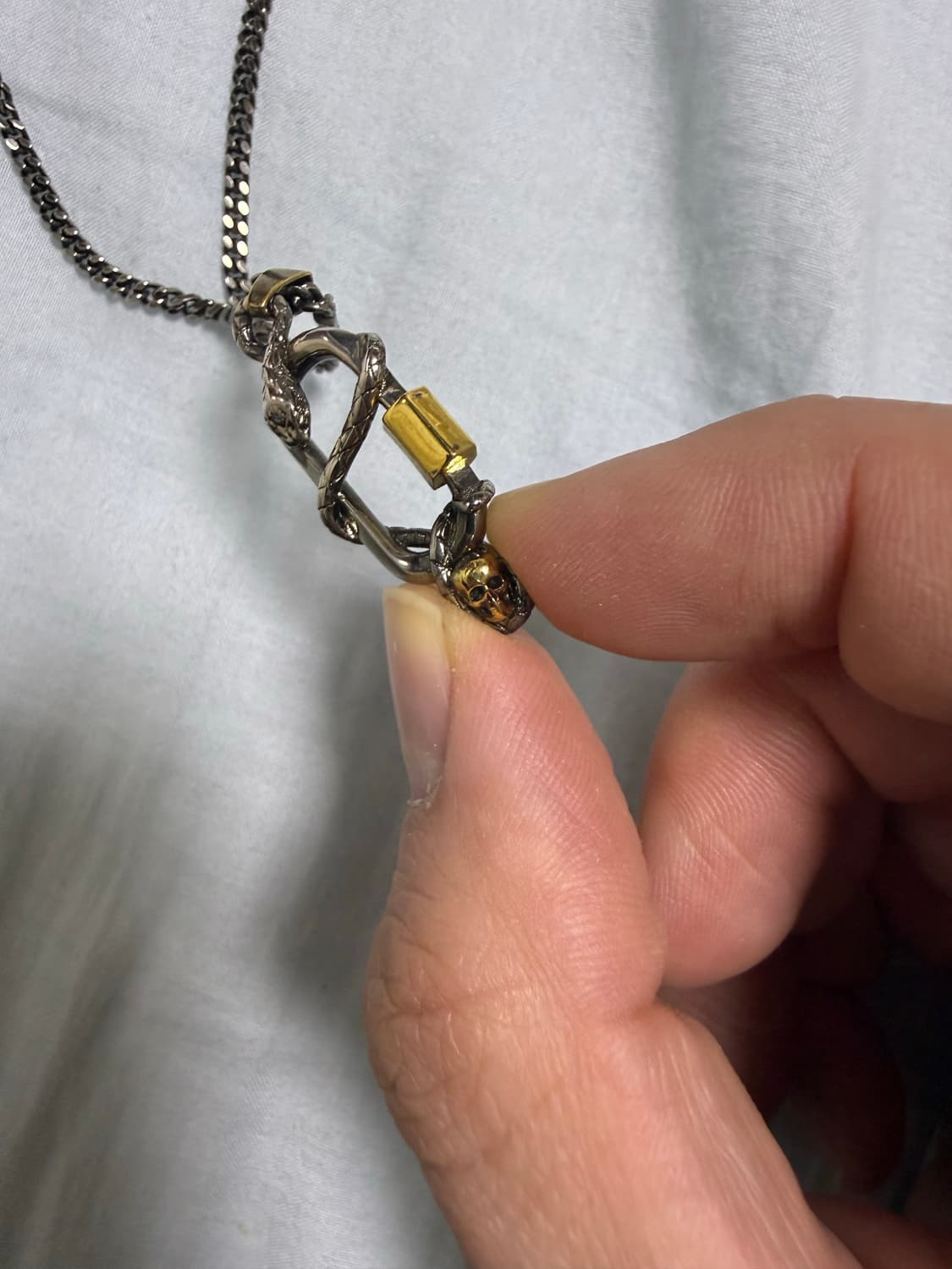 알렉산더맥퀸 스네이크 앤드 스컬 목걸이 상품이미지5