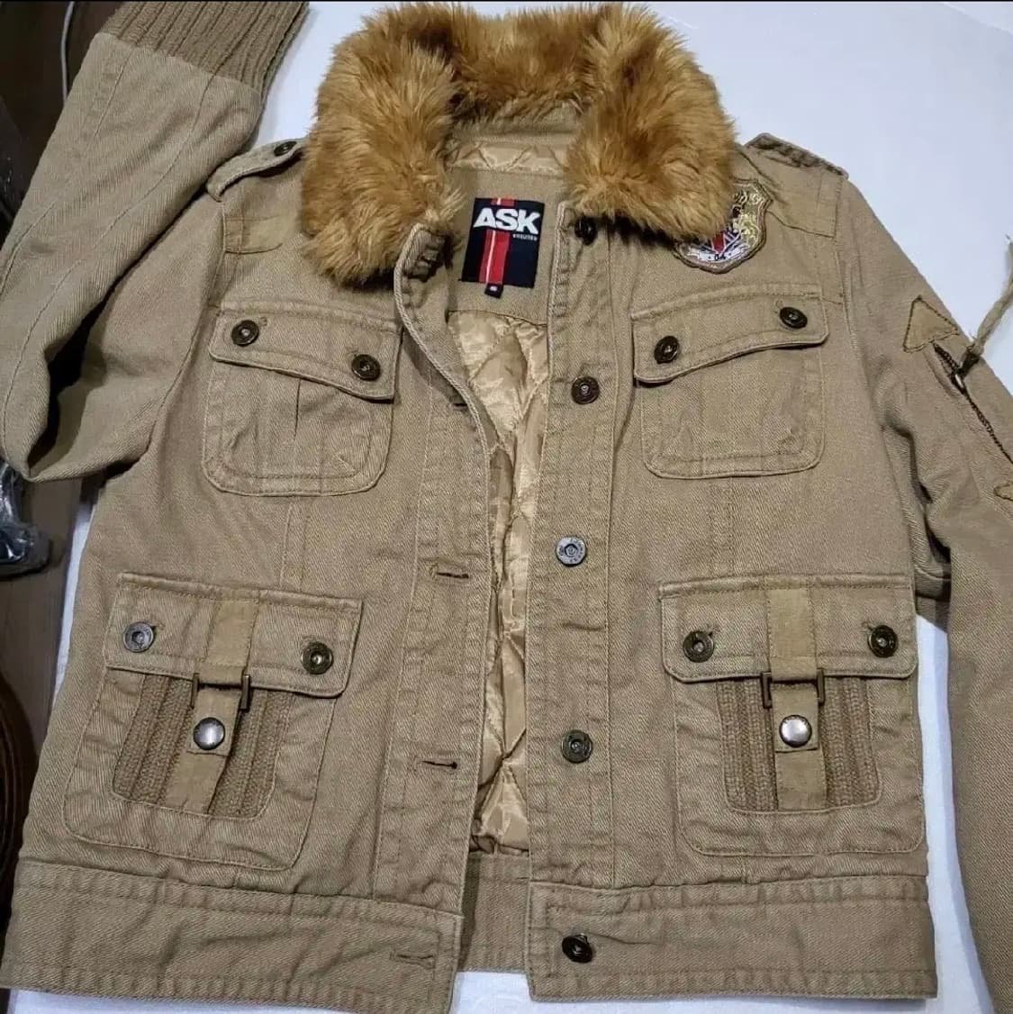 140 ) 빈티지 미디크롭 s   ASK 코듀로이 면100% 자켓 상품이미지5