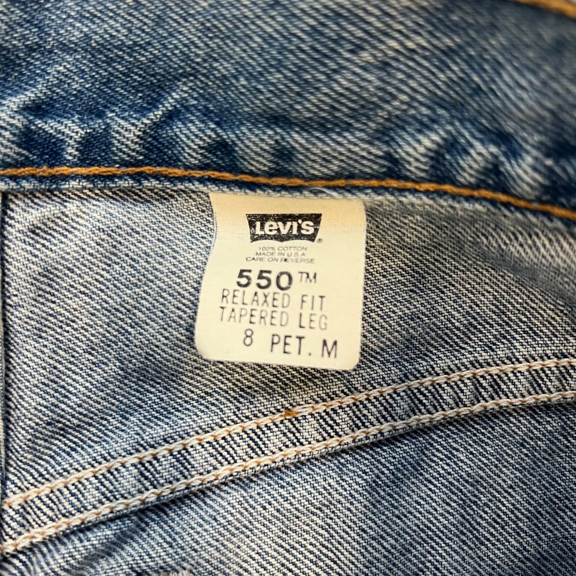 [M]00s USA 리바이스 550 릴렉시드핏 테이퍼드 데님팬츠 상품이미지4