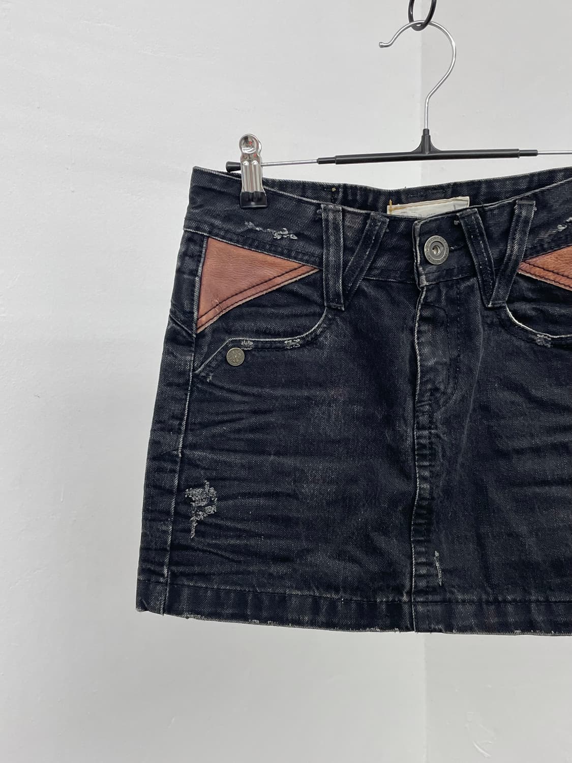 로리타 흑청 데님 스커트 상품이미지3