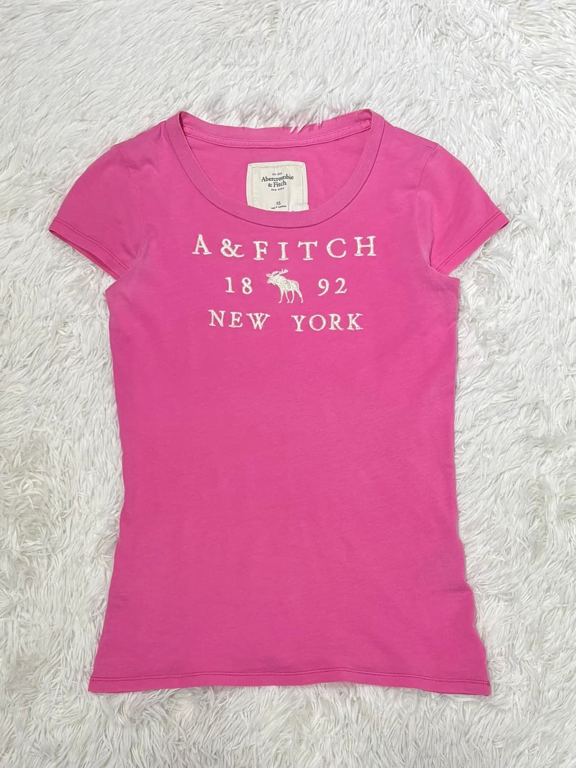 아베크롬비 빅로고 딱붙 반팔 상품이미지3