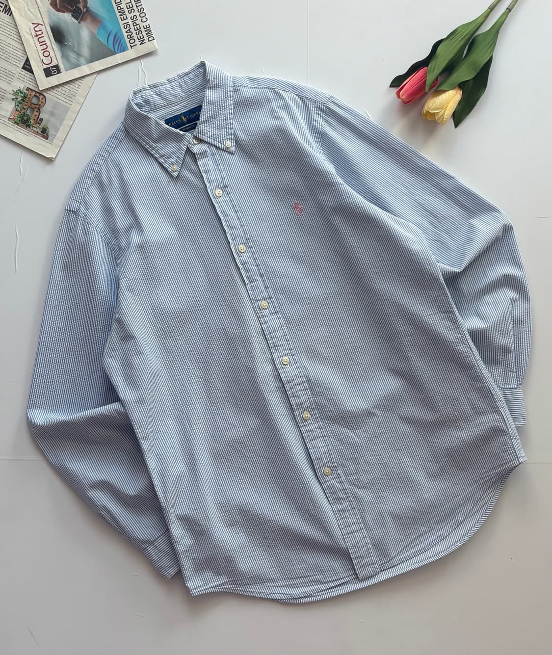 Polo 폴로랄프로렌 시어서커 셔츠 상품이미지1